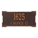 Roanoke Standard Wall Address Plaque