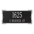 Roanoke Standard Wall Address Plaque