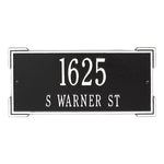 Roanoke Standard Wall Address Plaque