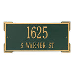Roanoke Standard Wall Address Plaque