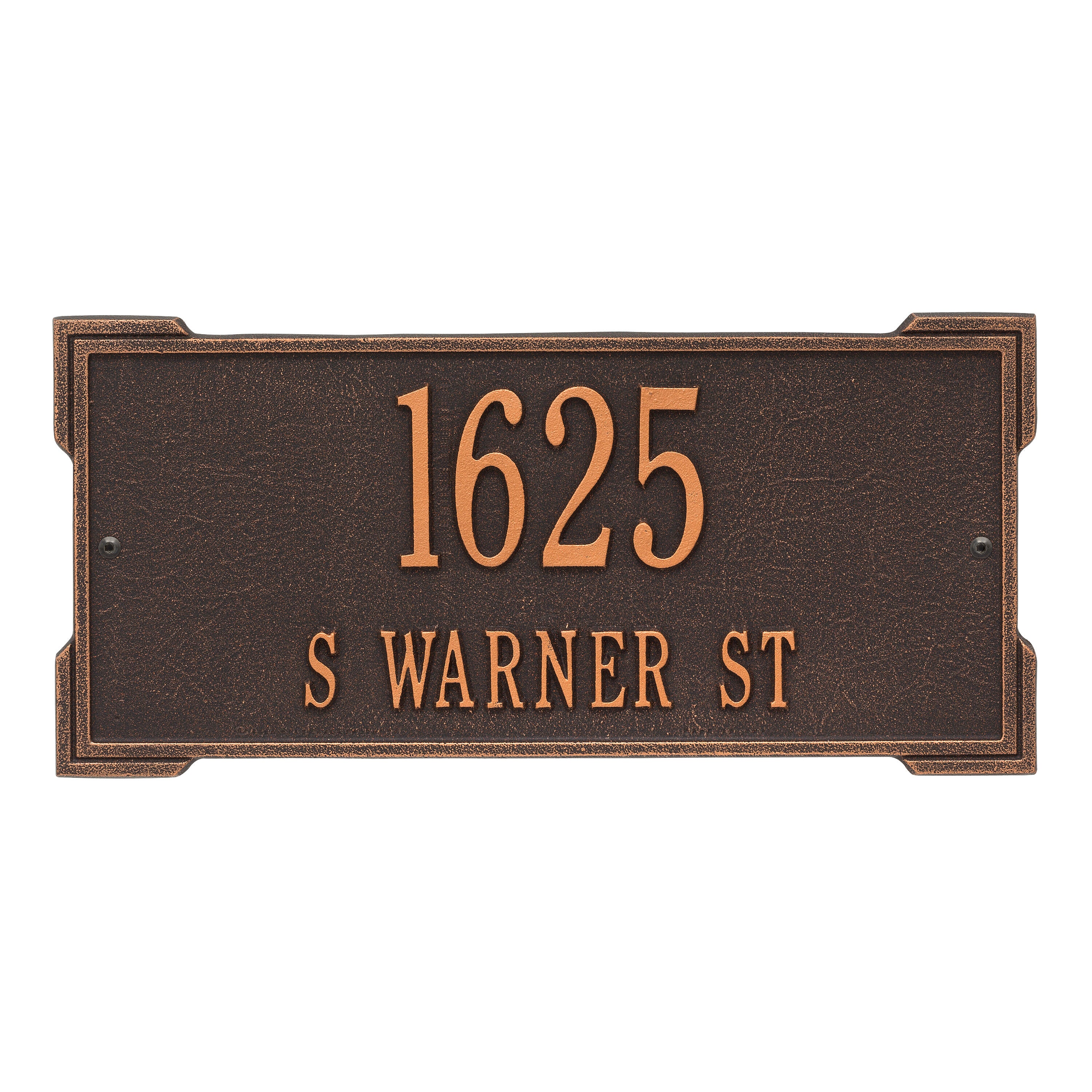 Roanoke Standard Wall Address Plaque