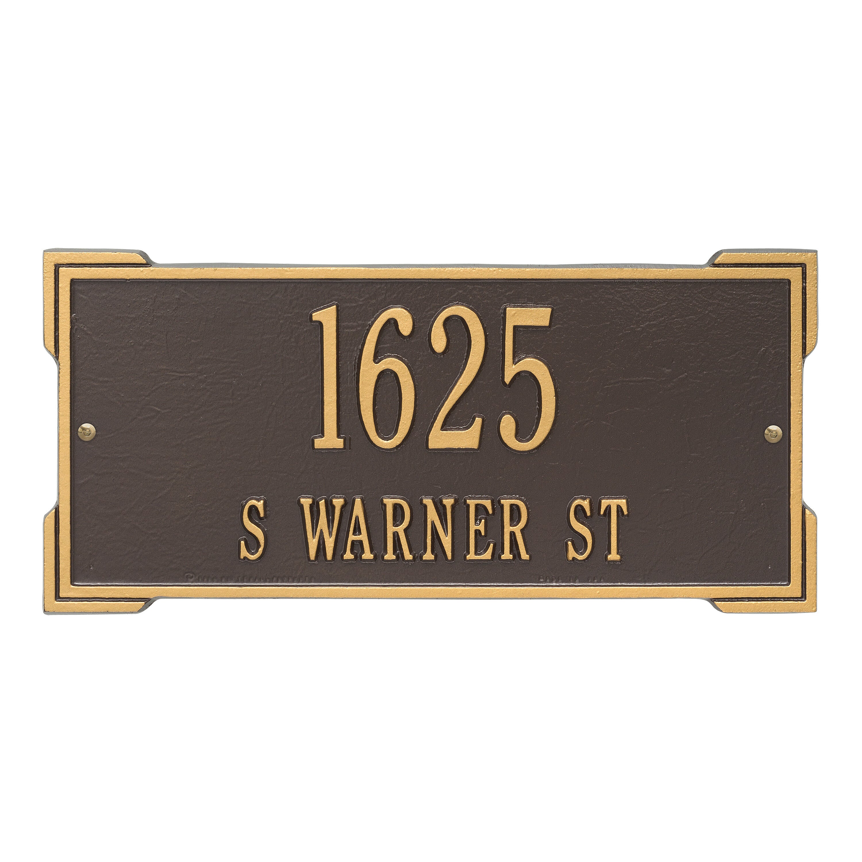 Roanoke Standard Wall Address Plaque