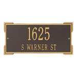 Roanoke Standard Wall Address Plaque