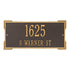 Roanoke Standard Wall Address Plaque