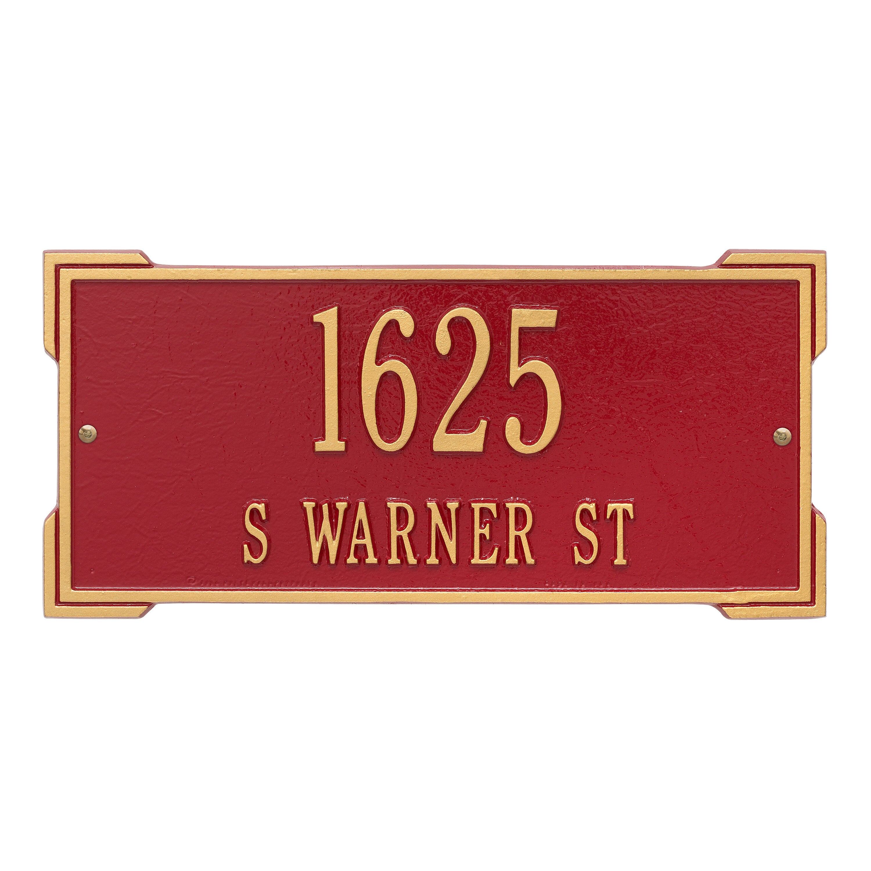 Roanoke Standard Wall Address Plaque
