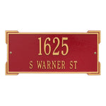 Roanoke Standard Wall Address Plaque