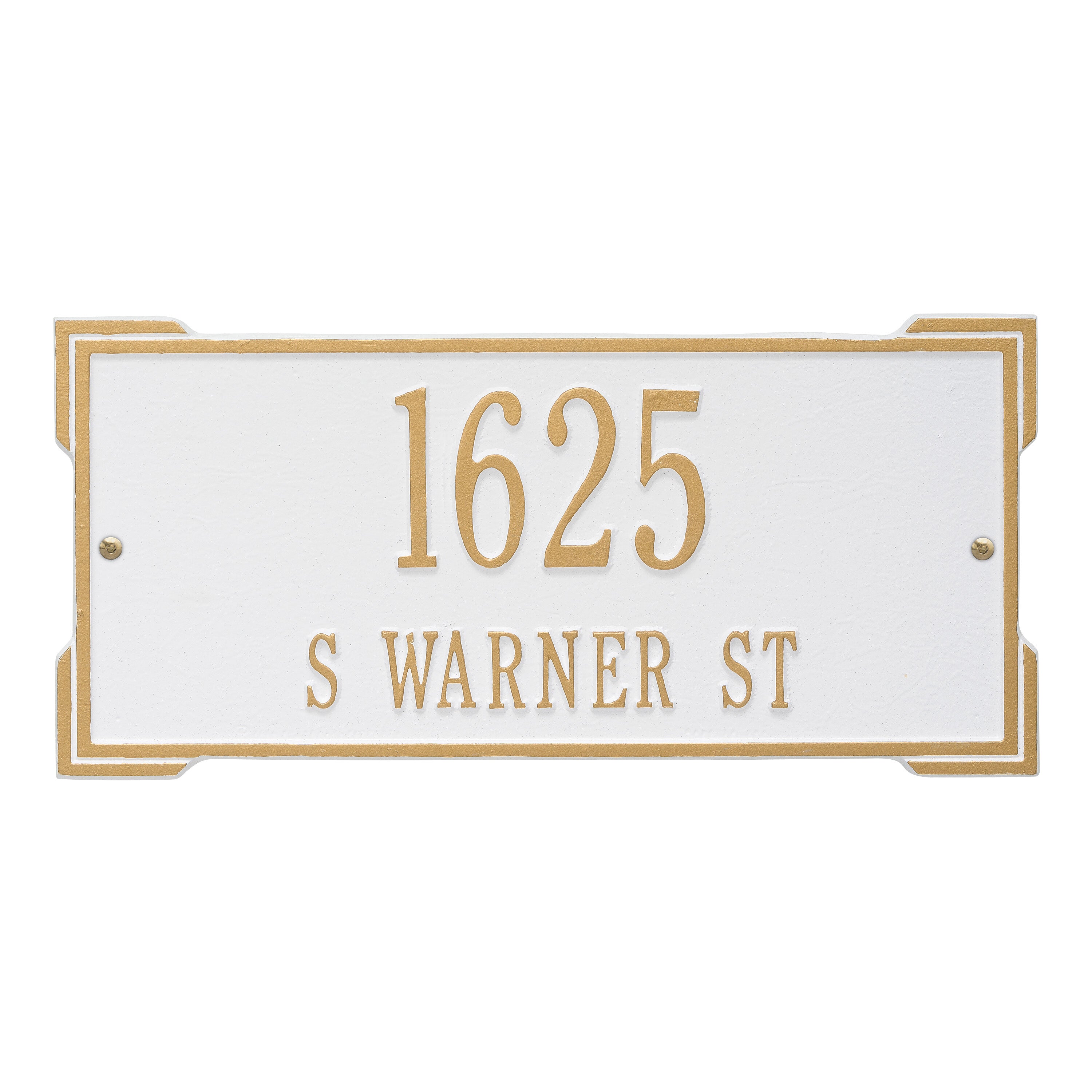 Roanoke Standard Wall Address Plaque