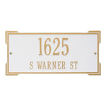 Roanoke Standard Wall Address Plaque