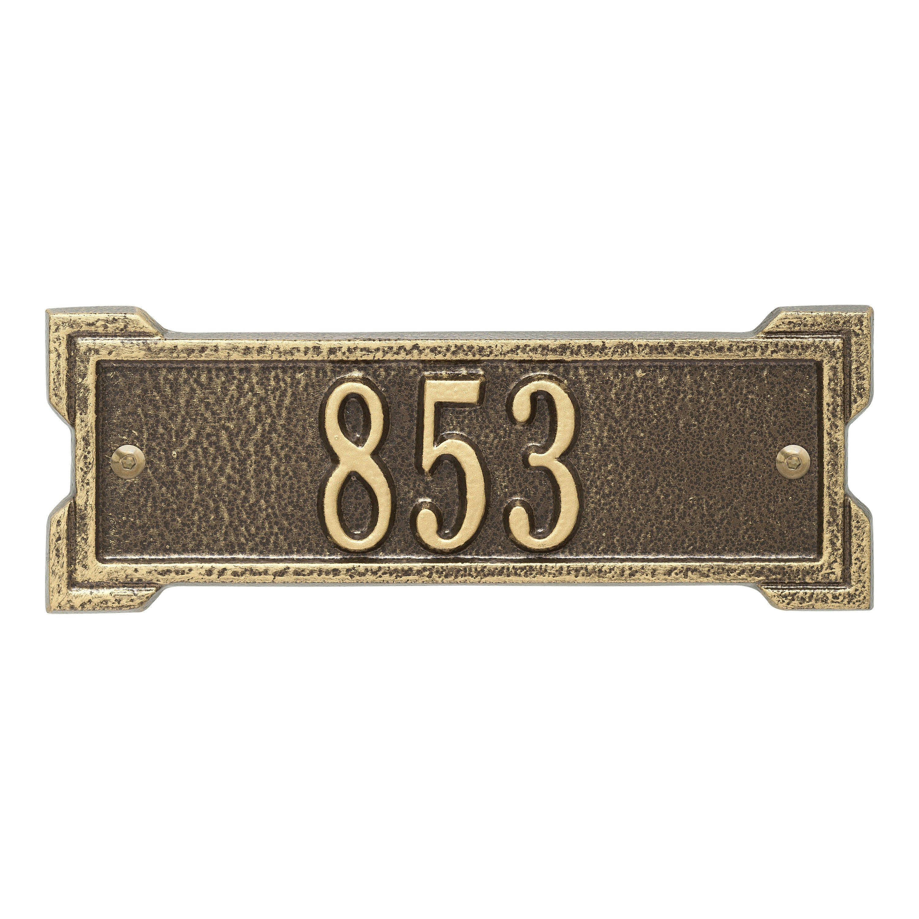 Roanoke Petite Wall Address Plaque