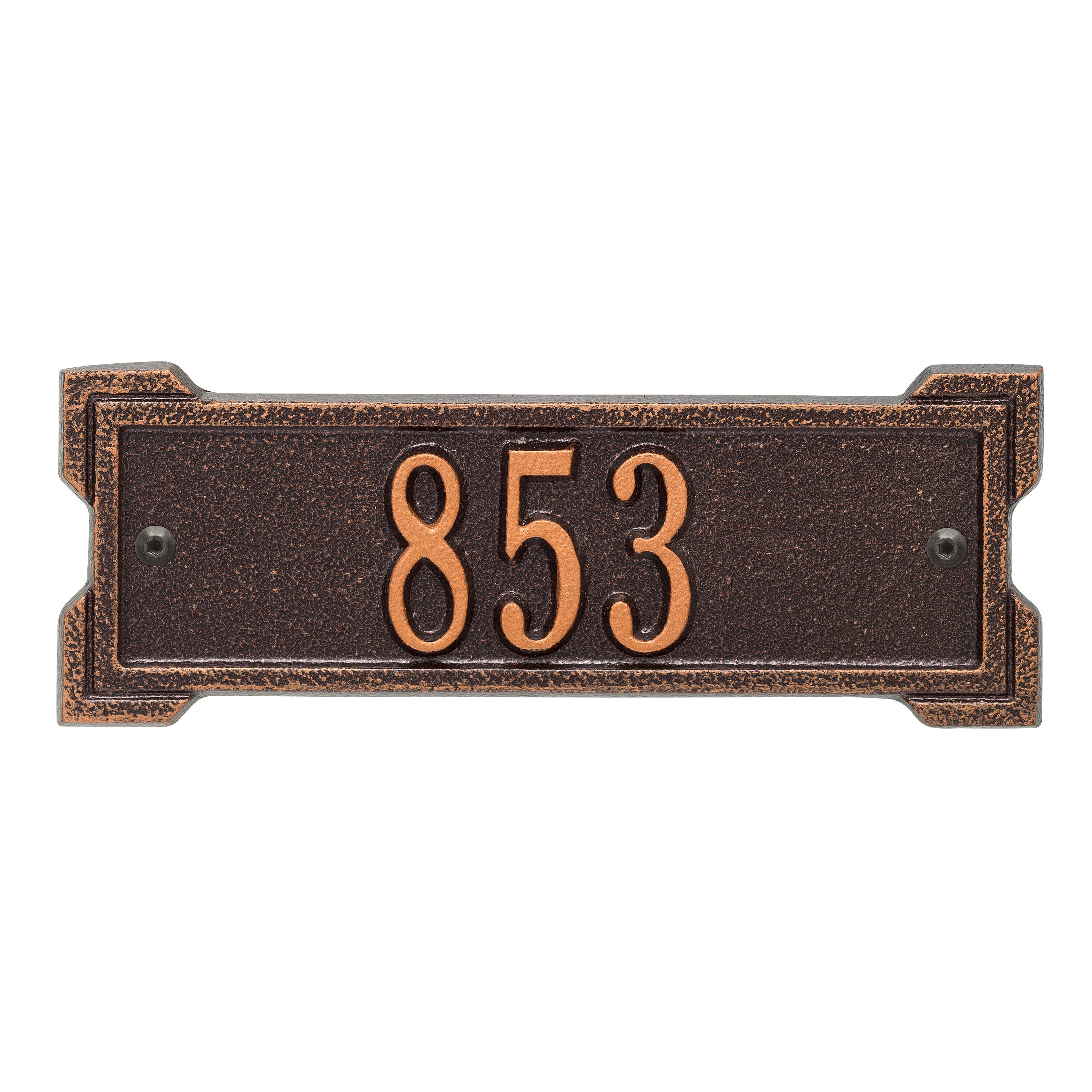 Roanoke Petite Wall Address Plaque