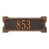 Roanoke Petite Wall Address Plaque