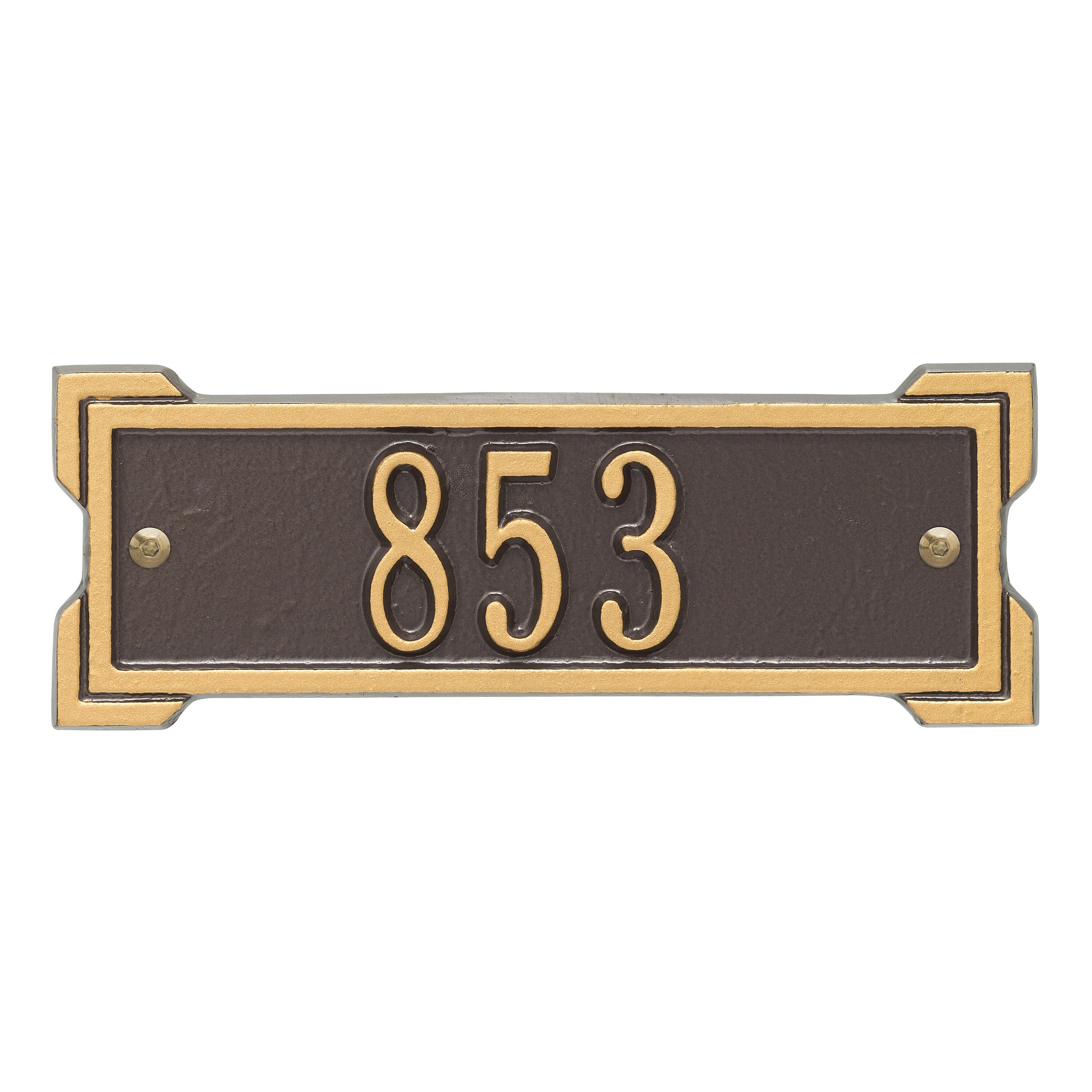 Roanoke Petite Wall Address Plaque