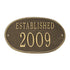 Date Established Wall Plaque