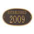 Date Established Wall Plaque