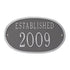 Date Established Wall Plaque