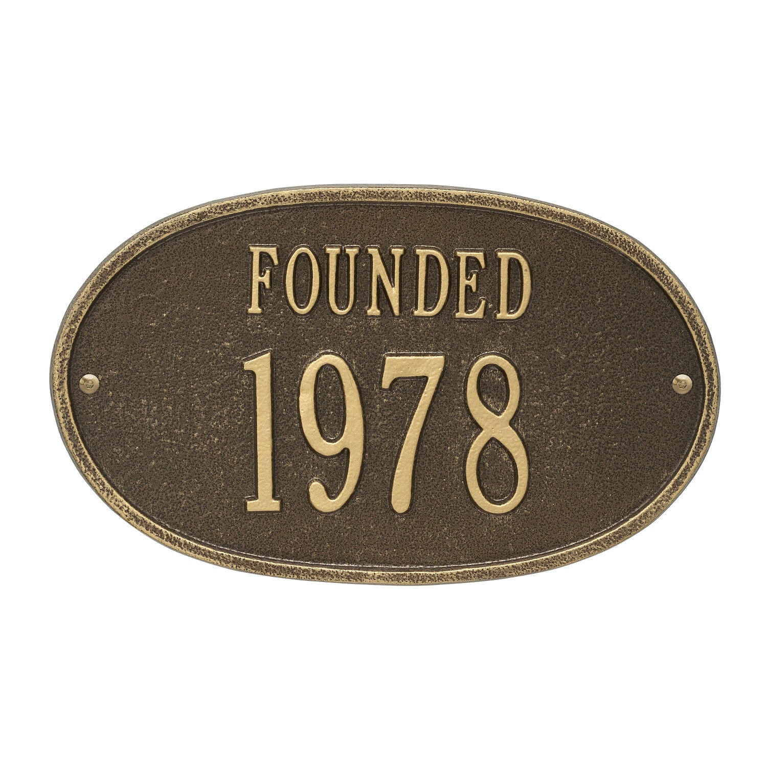 Date Founded Wall Plaque