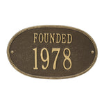 Date Founded Wall Plaque