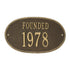 Date Founded Wall Plaque
