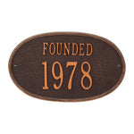 Date Founded Wall Plaque