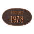 Date Founded Wall Plaque