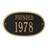 Date Founded Wall Plaque