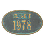 Date Founded Wall Plaque