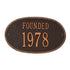 Date Founded Wall Plaque