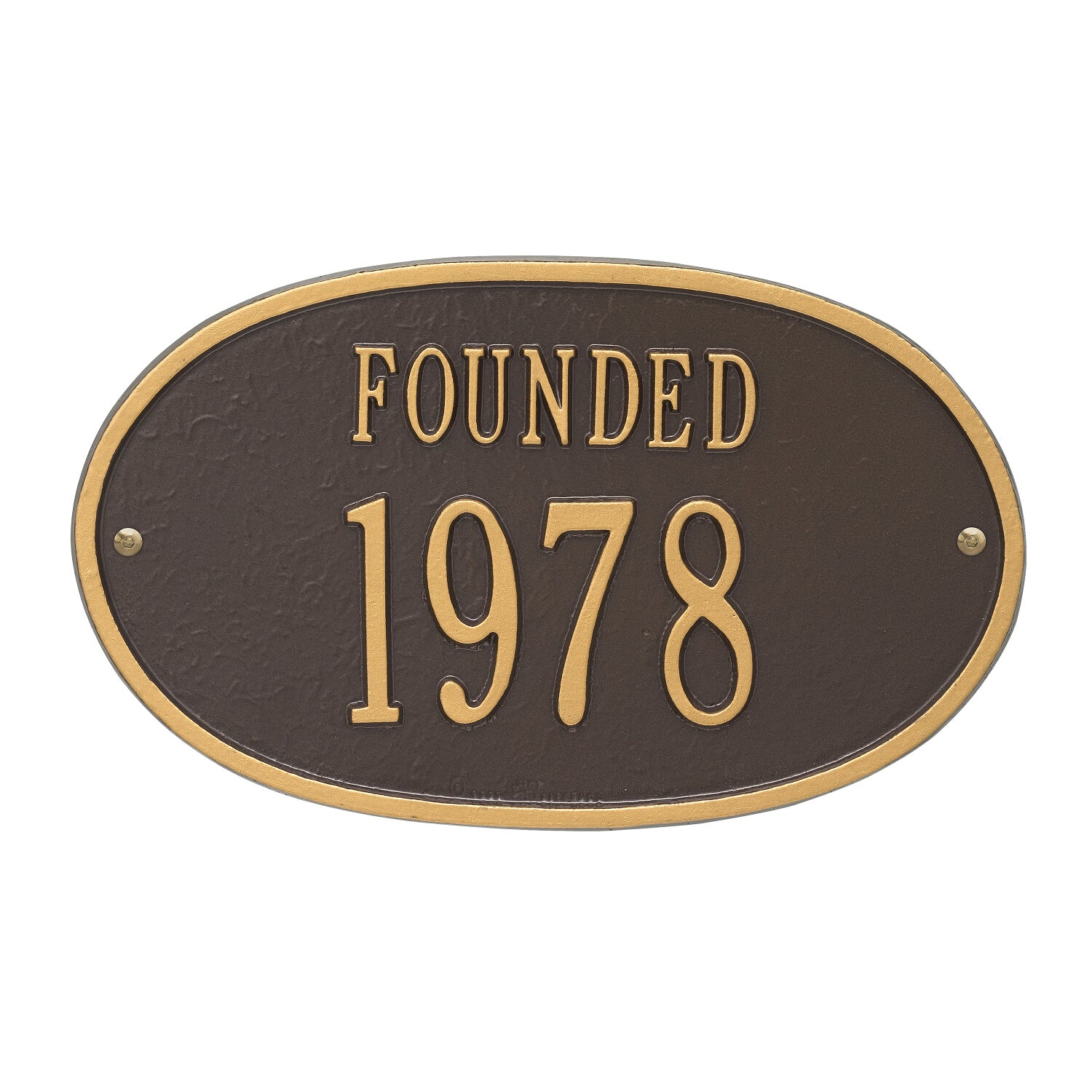 Date Founded Wall Plaque