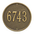 9" Diameter Round Wall Address Plaque