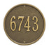 9" Round Wall Address Plaque