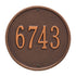 9" Round Wall Address Plaque