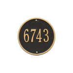 9" Round Wall Address Plaque