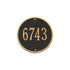 9" Round Wall Address Plaque