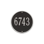9" Diameter Round Wall Address Plaque