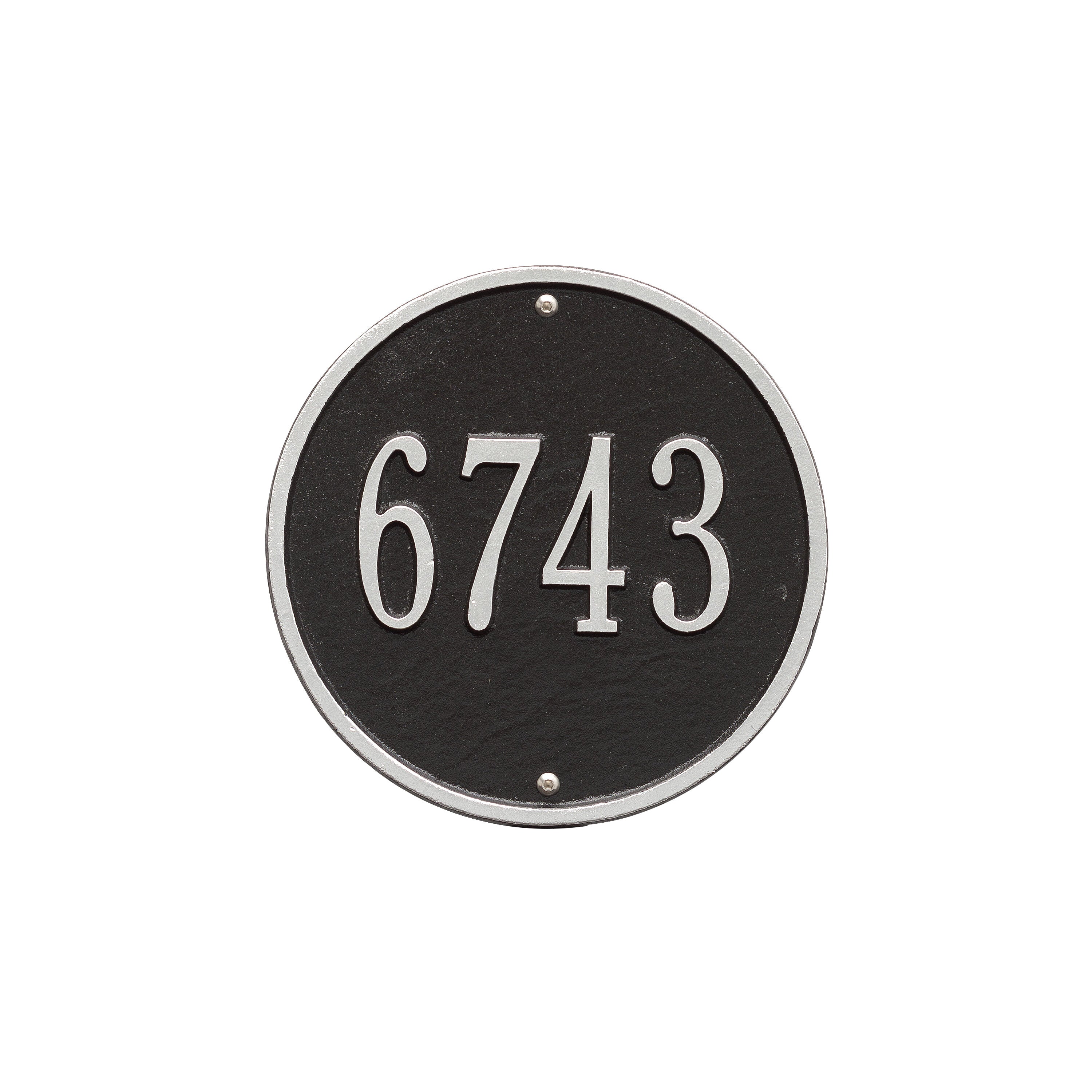 9" Round Wall Address Plaque