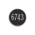 9" Round Wall Address Plaque