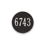 9" Diameter Round Wall Address Plaque