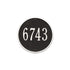 9" Round Wall Address Plaque