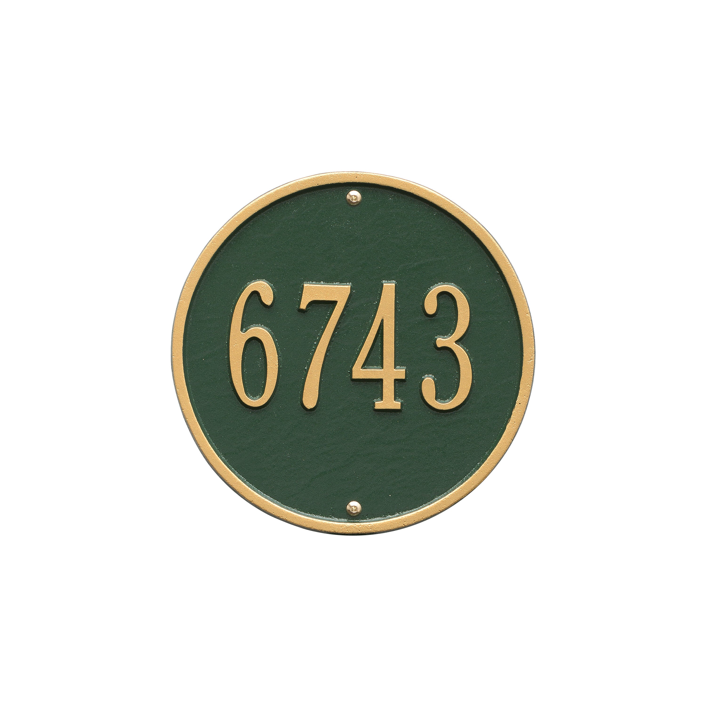 9" Round Wall Address Plaque