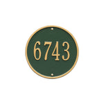9" Round Wall Address Plaque