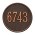 9" Diameter Round Wall Address Plaque