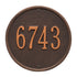 9" Round Wall Address Plaque