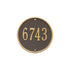 9" Round Wall Address Plaque