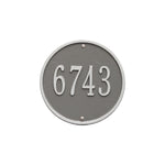 9" Diameter Round Wall Address Plaque