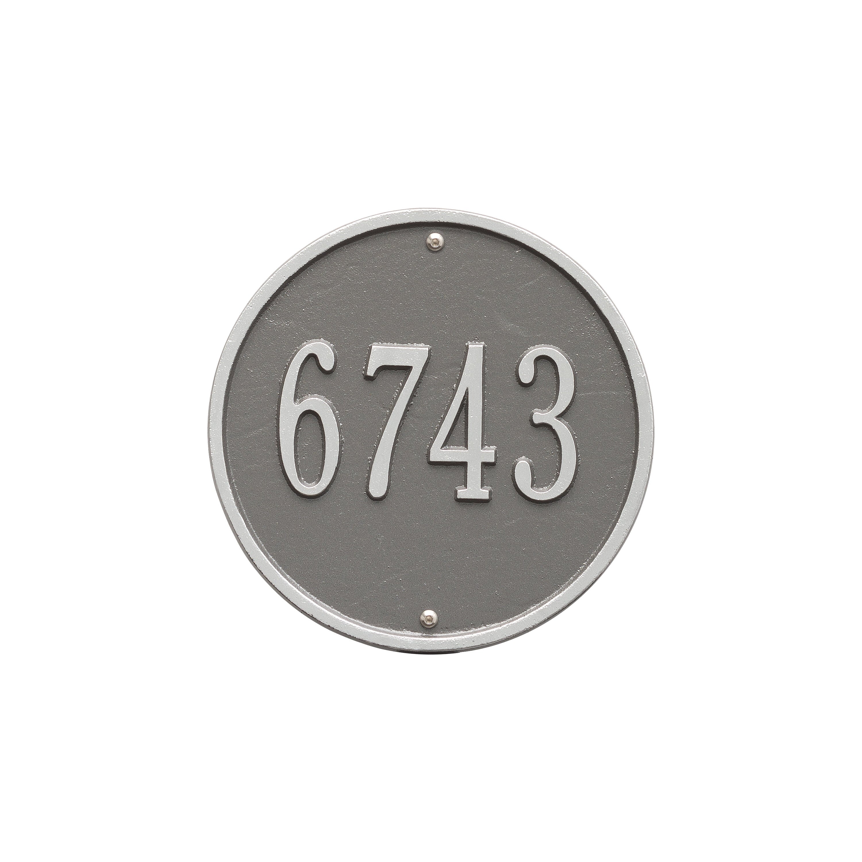 9" Round Wall Address Plaque