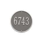 9" Round Wall Address Plaque