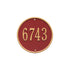 9" Round Wall Address Plaque