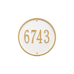 9" Diameter Round Wall Address Plaque
