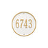 9" Diameter Round Wall Address Plaque