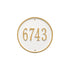 9" Round Wall Address Plaque